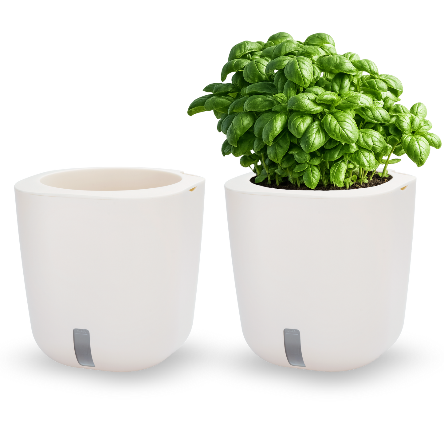AURELIA – Selbstbewässernder Pflanztopf für Kräuter - weiss