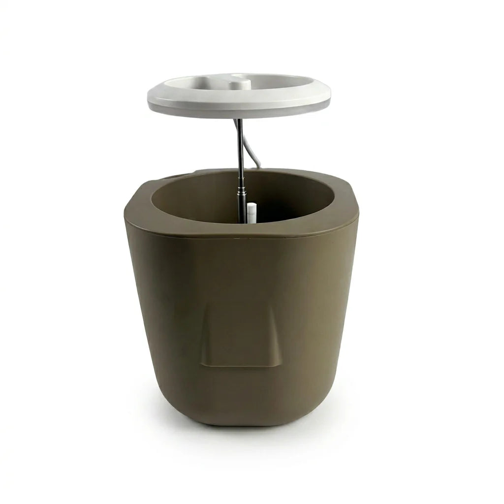 AURELIA PRO – Selbstbewässernder Pflanztopf mit smarter LED-Pflanzenbeleuchtung - beige